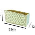 Organizador De Mesa Escritório Porta controle Pátina Branca