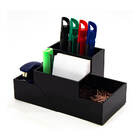 Organizador De Mesa Para Escritório Em Acrílico Preto 3 Mm