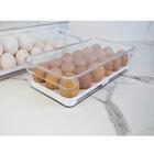 Organizador De Ovos Para Geladeira Empilhável Com Tampa Porta