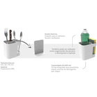 Organizador De Pia E Porta Escorredor Talheres 2 Em 1