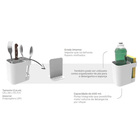 Organizador De Pia E Porta Escorredor Talheres 2 Em 1