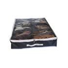 Organizador De Piso Porta Sapato Para Viagem Cinza