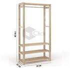 Organizador De Roupas Sapateiro C/ 3 Prateleiras Cabideiro Vi