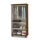 Organizador De Sapato Com 5 Prateleira 2 Porta Cor Malbec