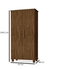 Organizador De Sapato Com 5 Prateleira 2 Porta Cor Malbec