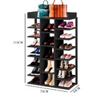 Organizador De Sapato Multiuso Sapateira Preto Lia