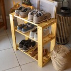 Organizador De Sapatos 3 Andares Sapateira P/ Porta De Casa E