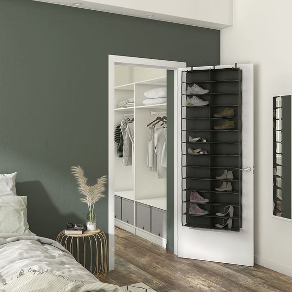 Organizador de Sapatos Pendurado 160x59cm Primo Preto Spaceo