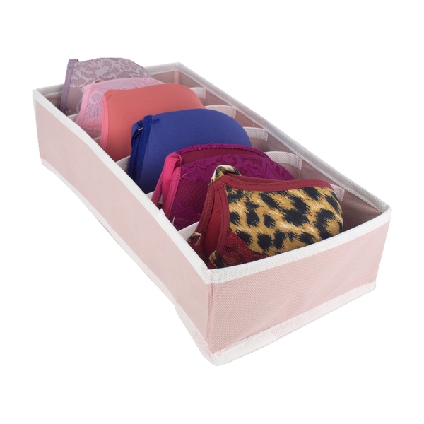 Organizador De Sutiã Com 6 Colmeias (p) - Rosa Bebê