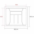 Organizador De Talheres 10155 Para Gavetas De Cozinha - Branc