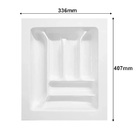 Organizador De Talheres Dt02 Branco Moldplast