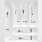 Organizador De Talheres Dt02 Branco Moldplast