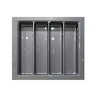 Organizador De Talheres Dt115 Cinza Moldplast