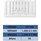 Organizador De Talheres Dt123 Cinza Moldplast