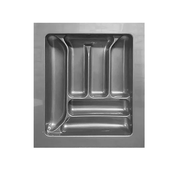 Organizador De Talheres Dt21 Cinza Moldplast