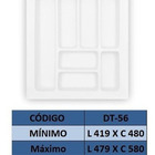 Organizador De Talheres Dt56 Branco Moldplast