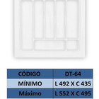 Organizador De Talheres Dt64 Branco Moldplast