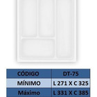 Organizador De Talheres Dt75 Branco Moldplast