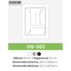 Organizador de Talheres Og-003 363x462mm - Preto