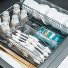 Organizador de Talheres Resina 15x8x8cm Incolor OU