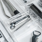 Organizador de Talheres Resina 15x8x8cm Incolor OU