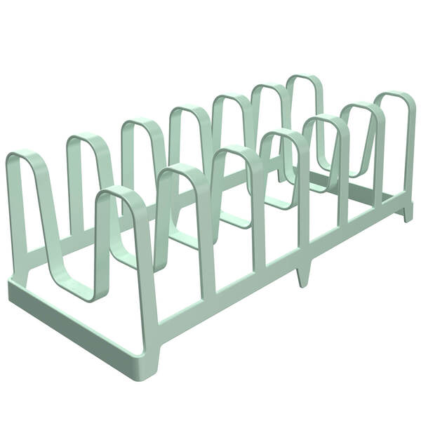 Organizador De Tampas De Panela Armário Formas Travessa Verde