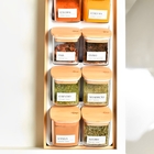 Organizador de Temperos 9 Peças Bambu OU