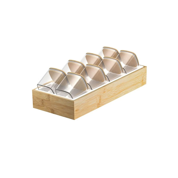 Organizador de Temperos 9 Peças Bambu OU