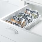 Organizador De Temperos Clear 9 Peças Ou Branco