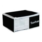 Organizador De Toalhas Vb Home Em Nylon Preto