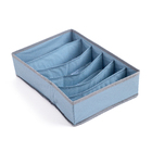 Organizador Dobrável Com 6 Divisórias Oikos Azul U