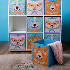 Organizador Dobrável TNT 31x31x31cm Bicharada Modu ORG06515AZL Oikos