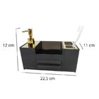 Organizador Dourado E Preto Para Pia De Banheiro - By Fineza