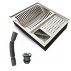 Organizador E Escorredor De Louça Embutido 50x40cm Inox304