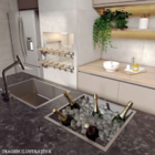 Organizador E Escorredor De Louça Embutido 50x40cm Inox304