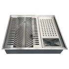 Organizador E Escorredor De Louça Embutido 50x40cm Inox304
