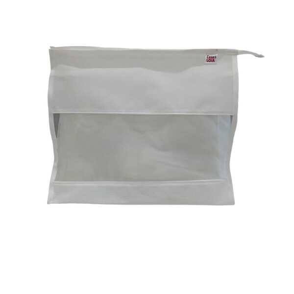 Organizador E Protetor De Bolsa Tnt E Organza 28x17x8cm Branco