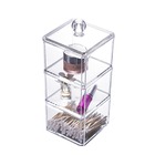 Organizador Em Acrílico Triplo Para Maquiagem E Utensílios