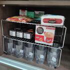 Organizador Empilhável Aramado De Armário Suporte Componível