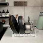 Organizador Escorredor Tampa Panela Pote Guarda Louça Gaveta