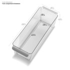 Organizador Estreito Alto Geladeira De Plástico - Madesmart