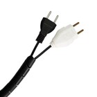 Organizador Fios Cabos 10mm Espiral Flexível 25 Metros Preto