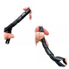 Organizador Fios Cabos 10mm Espiral Flexível 5 Metros Preto