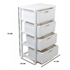 Organizador Gaveteiro Branco Fibra Sintética