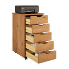 Organizador Gaveteiro Para Escritório Madeira 5 Gav Quarto Fr