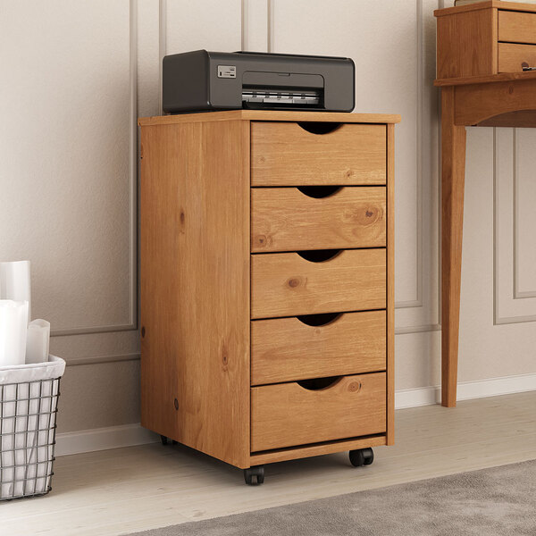 Organizador Gaveteiro Para Escritório Madeira 5 Gav Quarto Fr