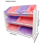 Organizador Infantil Brinquedos Montessoriano  Rosa E Lilas