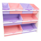 Organizador Infantil Brinquedos Montessoriano  Rosa E Lilas