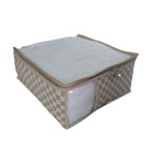 Organizador Lençol Sintético Prático Flexível Xadrez Bege M