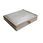 Organizador Lençol Sintético Prático Flexível Xadrez Bege Pp